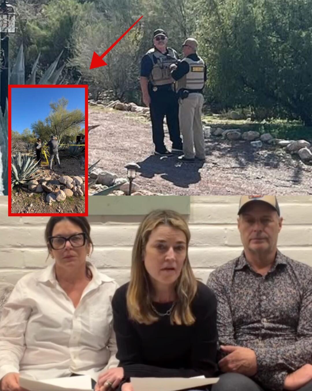 A police dog has just discovered a black object in the garden of Savannah Guthrie’s mother’s house