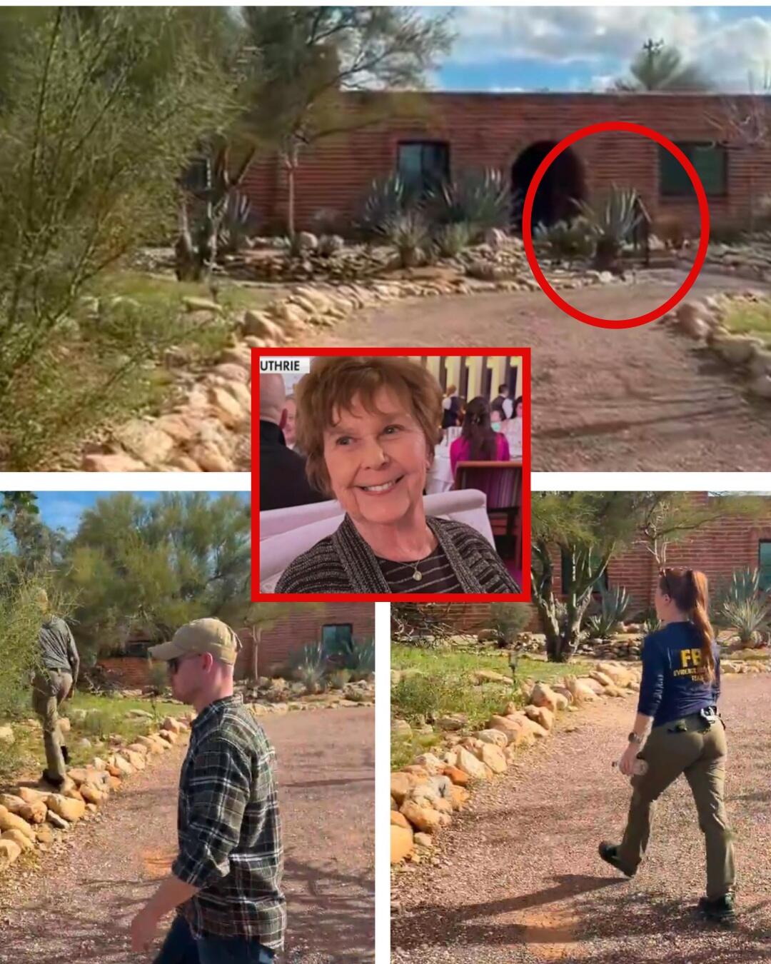 Police dogs were barking incessantly in Nancy Guthrie’s yard as officers conducted a wide-area search