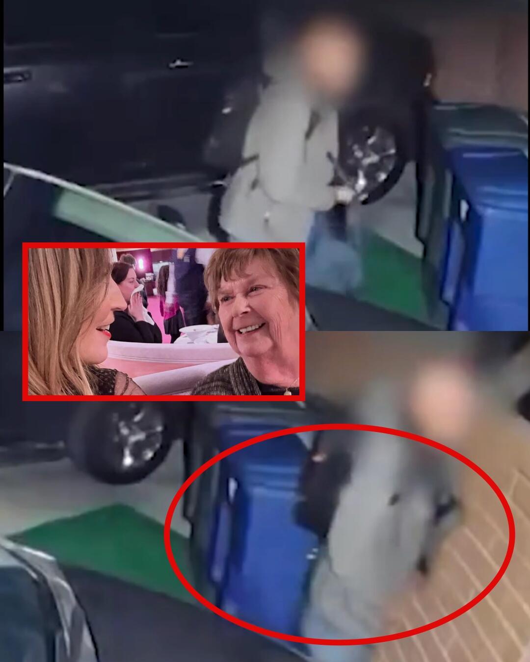 The entire security camera footage captured the suspect throwing the blue bag into Savannah Guthrie’s mother’s house