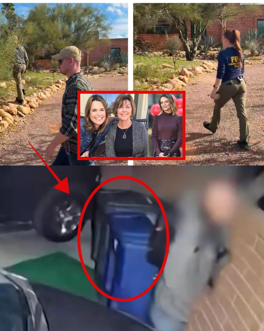 A police dog continuously barked at the trash can next to Savannah Guthrie’s mother’s house